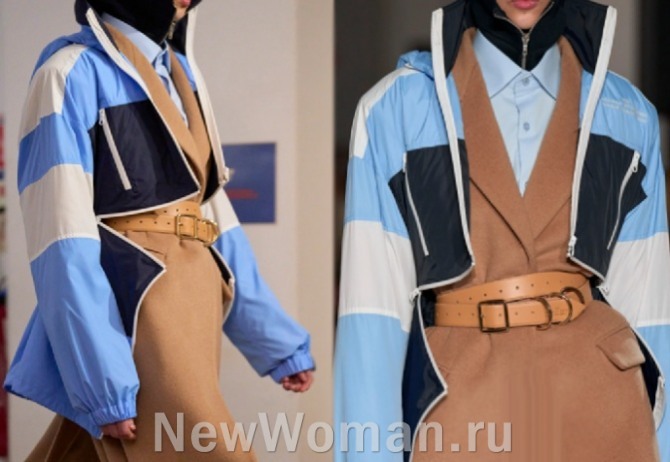 куртки 2023 года для девушек - молодежный вариант куртка-трансформер - Rokh (лондонский дом моды на показе в Париже)