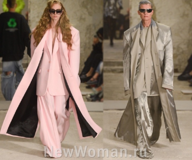 весенние образы 2023 с женским пальто в стиле тотал-лук - Vêtements RTW Spring 2023, Париж