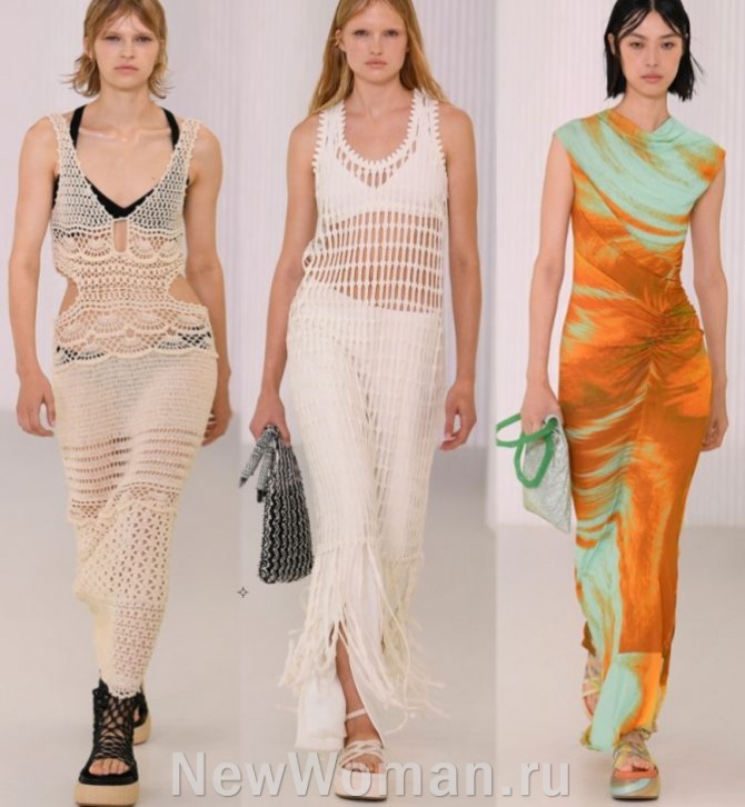 летняя уличная мода Нью-Йорка - актуальные фасоны платьев 2023 год