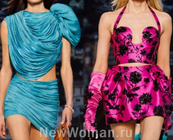вечерние женские костюмы мини-юбка плюс топиз Италии - Versace (Италия), FALL 2023 READY-TO-WEAR