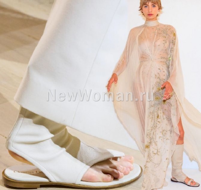 летние модные женские сапоги 2024, сапоги-сандалии из матовой кожи молочного цвета