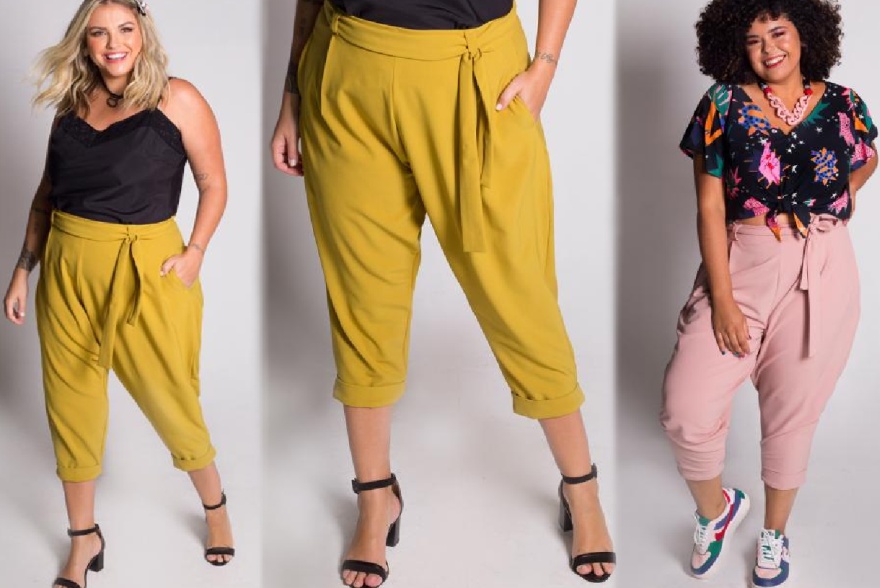 летняя мода 2020 для полных - брюки бананы