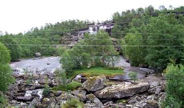 Норвегия, водопад