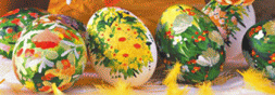 Пасхальные яйца необычной раскраски