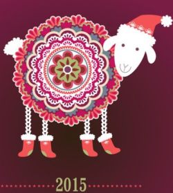 Новогодние картинки и открытки в Год Козы 2015