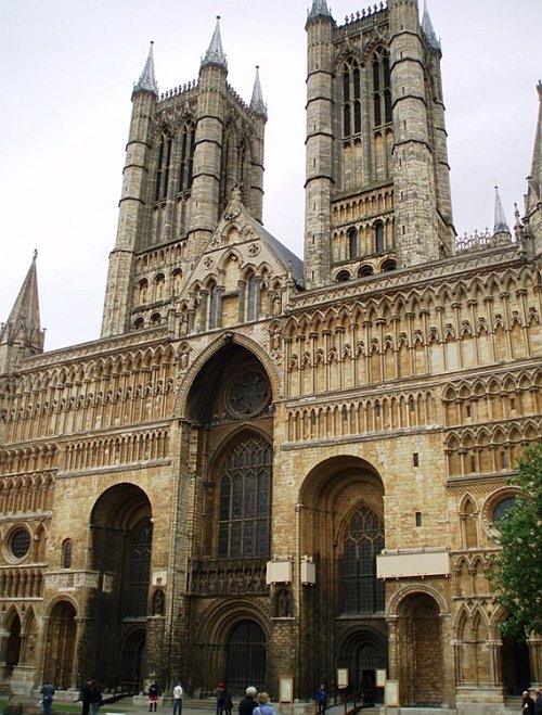 красивое фото линкольнского собора в Англии