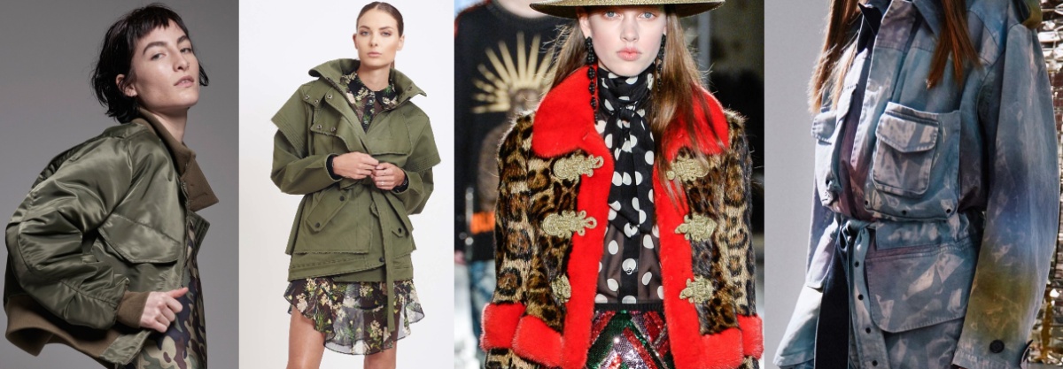 женская куртка в стиле милитари - модный тренд