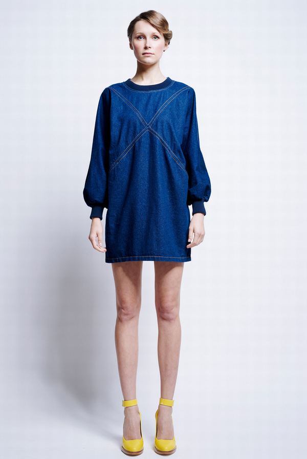 Karen Walker - темно-синее джинсовое платье мини