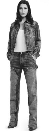 Модный женский джинсовый брючный костюм 2017 от Givenchy