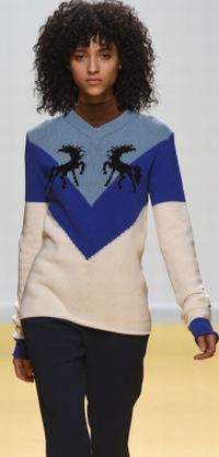 ретро-пуловер с оленями