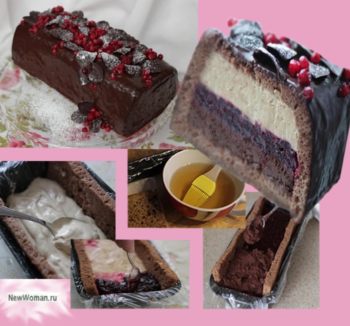 Уникальный мастер-класс: рецепт приготовления шоколадного торта с разноцветной начинкой. Уникальные пошаговые фото