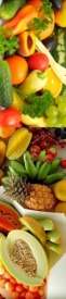 яркие овощи, фрукты