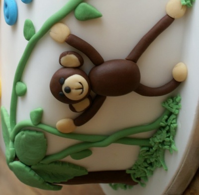 Фигурка обезьяны для оформления торта или салата