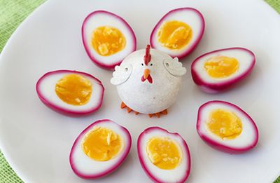 Красивые закуски из яиц на Пасху - фото