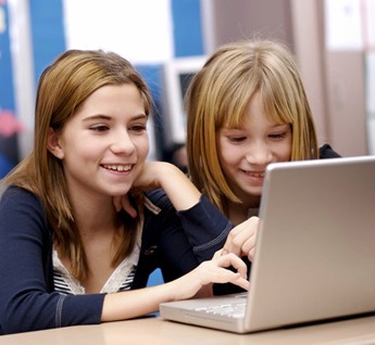 дети девочки компьютер