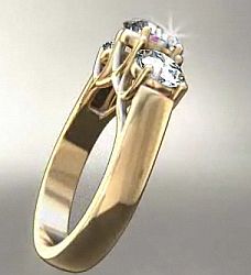 диамантовое кольцо с бриллиантом на помолвку