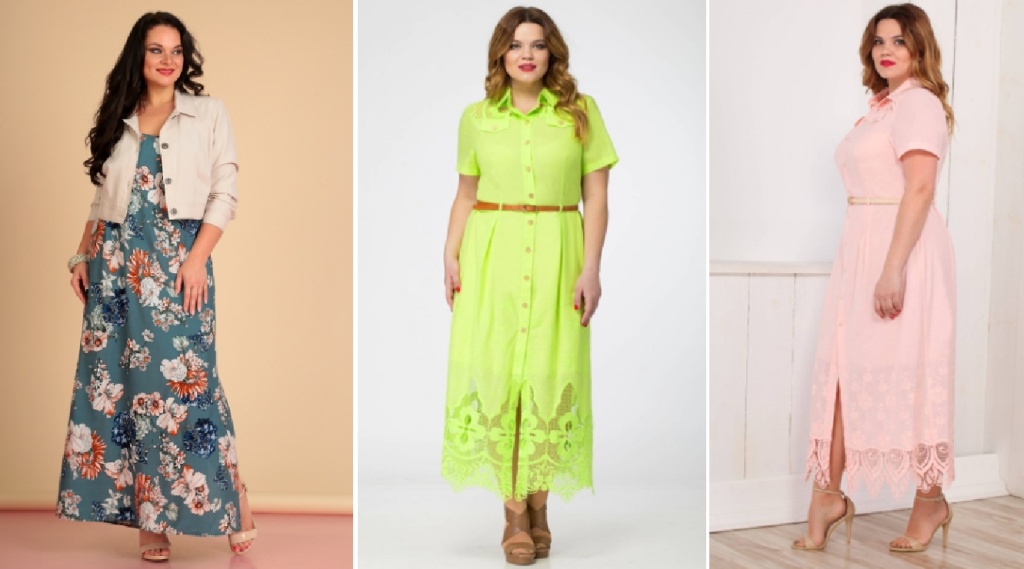модные летние платья для пышной фигуры от беларусских производителей