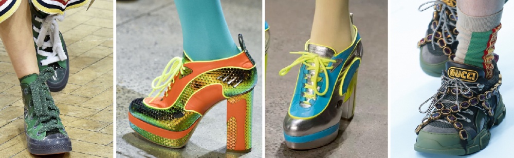 женская осенняя уличная обувь в спортивной стиле 2018 - сникерсы