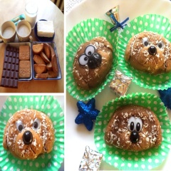 Пирожные без выпечки в виде собачек - пошаговый рецепт и фото