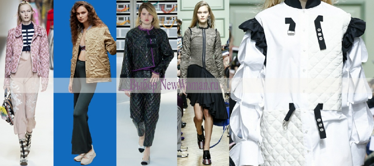 Стеганые женские куртки (ватники) - модный тренд 2017