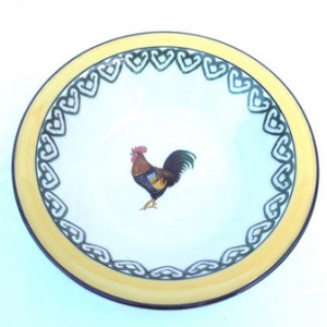 Тарелка с изображением петуха