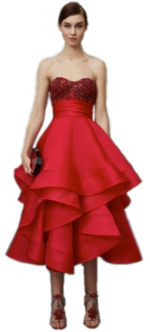 корсетное красное платье
