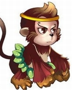 Рисунок сердиной обезьяны
