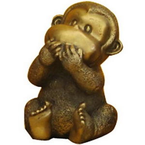Статуэтка обезьяны из металла