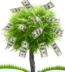 Дерево с долларами