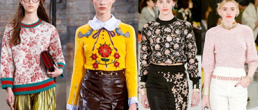 Свитеры из круизной коллекции Resort 2016 - Chanel, Gucci