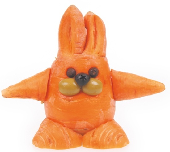 оранжевая собачка из морковки