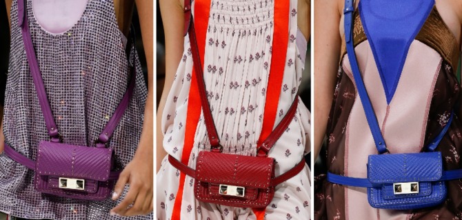 Поясные сумки на ремнях от Валентино - горячий тренд весенней и летней моды 2018