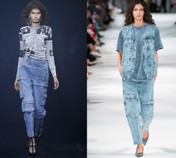 Модные женские джинсы весна-лето 2018 - джинсы работяги-плотника