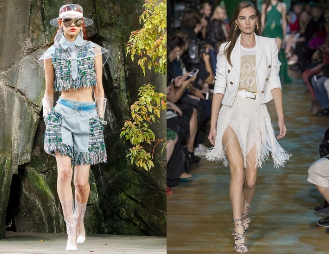 бахрома - модный тренд 2018 года - весна и лето