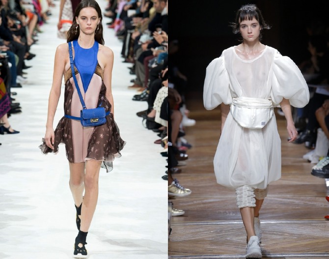 поясные сумки - горячий тренд весенней и летней моды 2018
