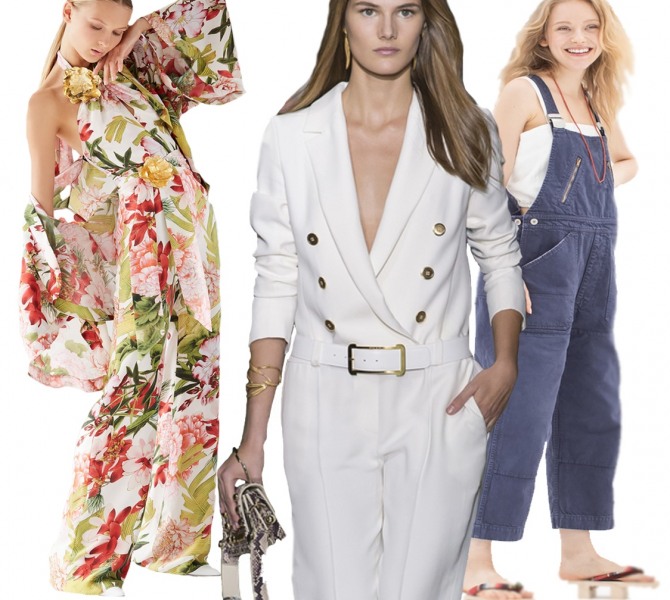 Модные женские комбинезоны 2018 - деловые и нарядные - фото
