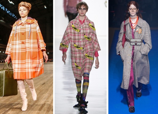 модное весеннее пальто в клетку от брендов Marc Jacobs, Libertine, Gucci