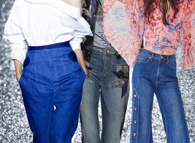 Какие джинсовые брюки самые модные - фото последних новинок с модных показов на весну-лето 2018