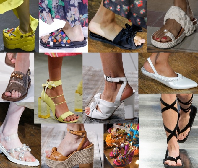 модная летняя брендовая обувь 2018 к модному летнему платью