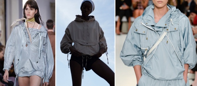 модный тренд молодежной женской моды на весну-лето 2018 - куртка анорак