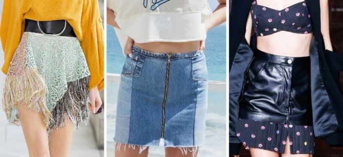 как выглядят мини юбки с модных показов весна-лето 2018