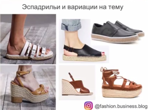 эспадрильи - модная женская обувь 2018