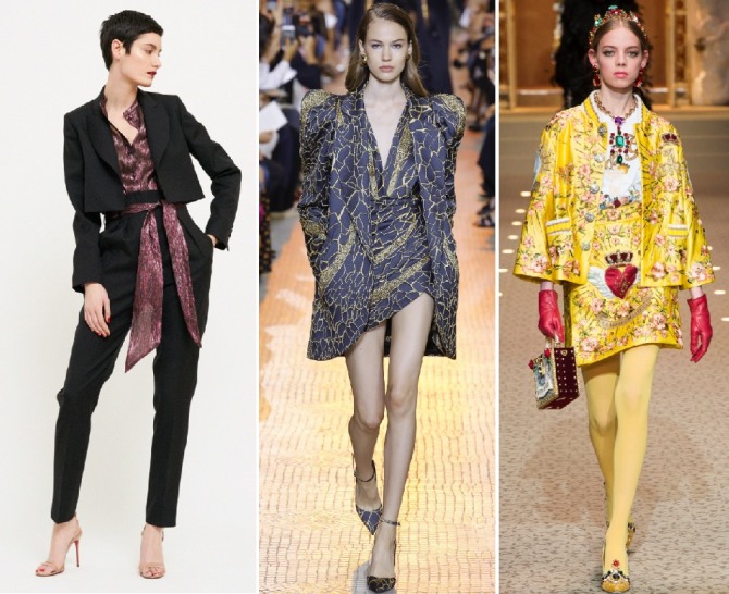 осенний дамский нарядный костюм для торжества 2019 - от брендов Martin Grant, Elie Saab, Dolce & Gabbana