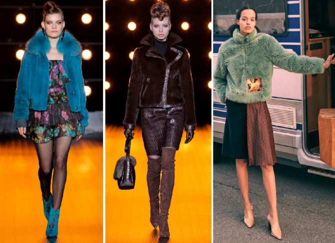 модели меховых женских курток с модных показов на 2019 год