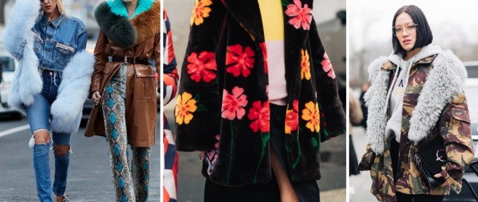 уличная зимняя мода 2019 - миланский стиль в меховой одежде