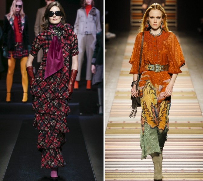 платья на осень 2019 от брендов Daks, Etro