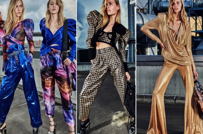 модные брюки 2019 из виниловой ткани от Balmain