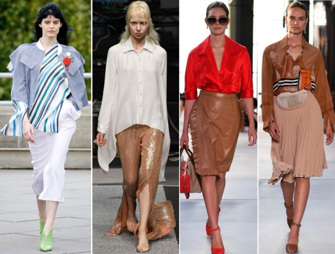 модные дизайнерские блузки весна-лето 2019