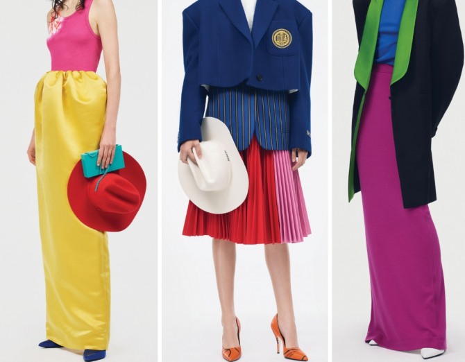 юбки 2019 ярких расцветок от Calvin Klein