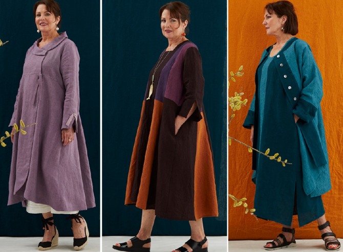 стильные элегантные платья и пальто ярких расцветок на весну 2019 для женщин пожилого возраста